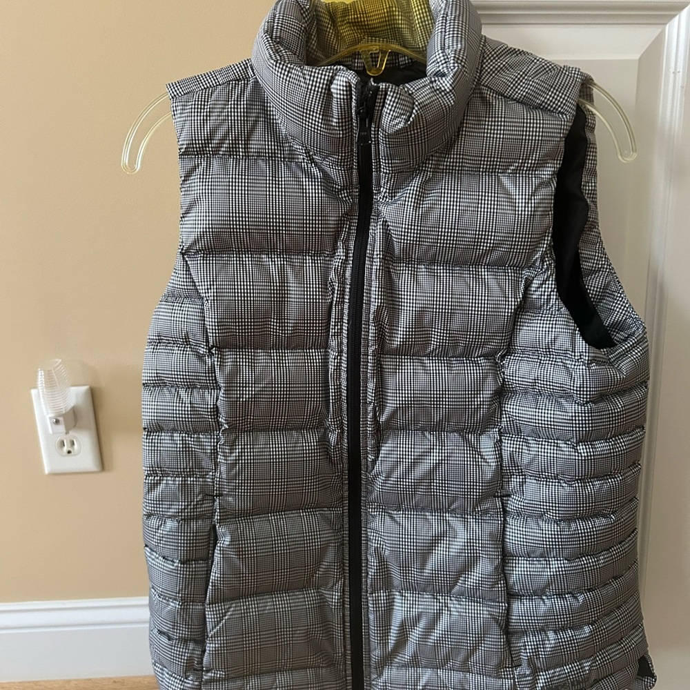 Lands' End Monochrome Checkered Vest